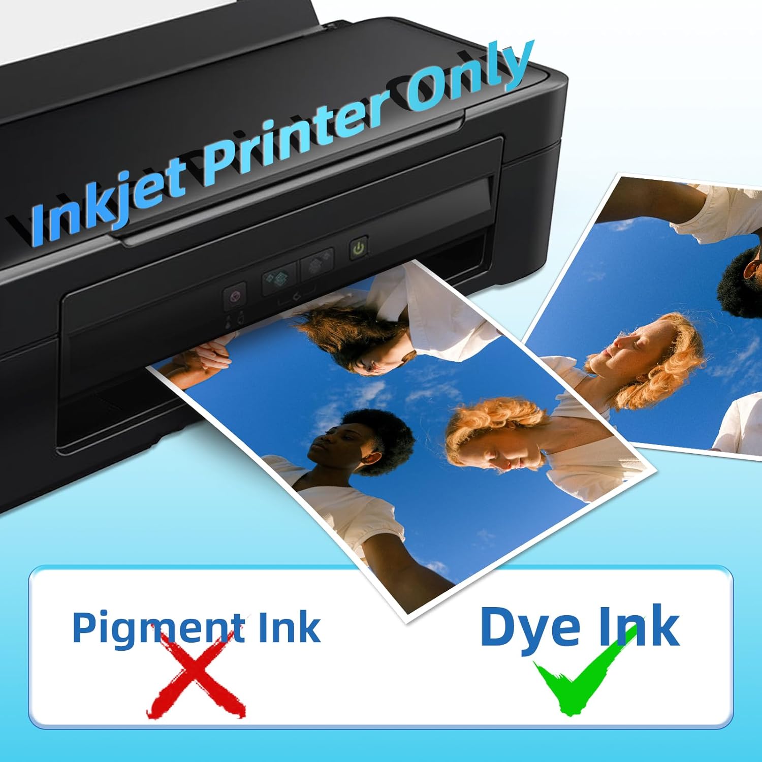 Adhesive Glossy Photo Paper A4 - Ink Blotter Paper ulasan dan harga