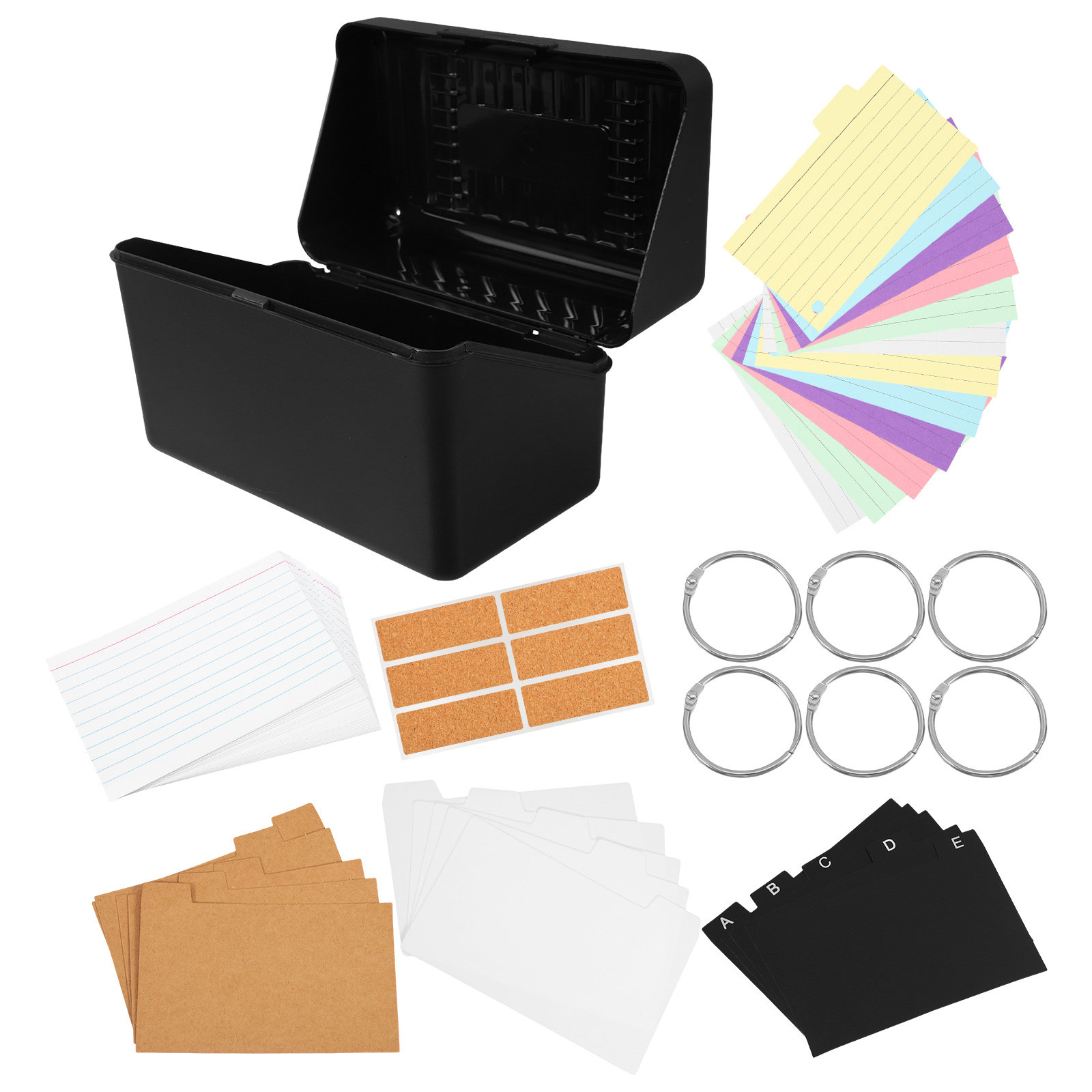 1Set Index Card Holder Organiz - Card Index Box ulasan dan harga