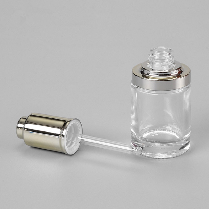 30ML clear glass bottle silver - Gel Refill Pack ulasan dan harga