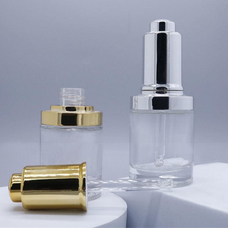 30ML clear glass bottle silver - Gel Refill Pack ulasan dan harga