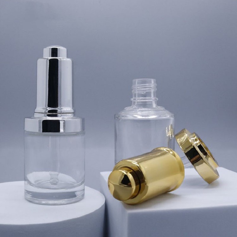 30ML clear glass bottle silver - Gel Refill Pack ulasan dan harga