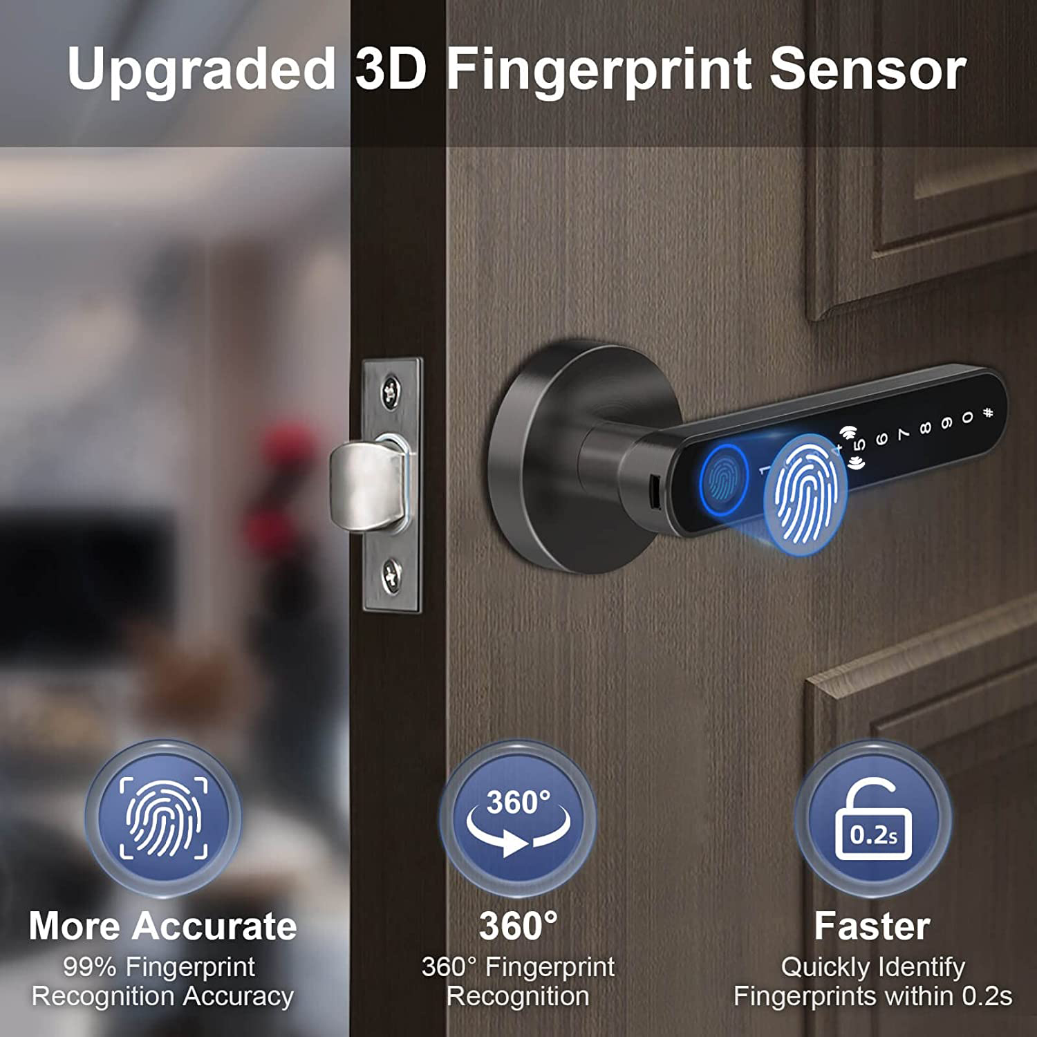 Smart Fingerprint Door Lock Ha - Letter Opener Brass ulasan dan harga