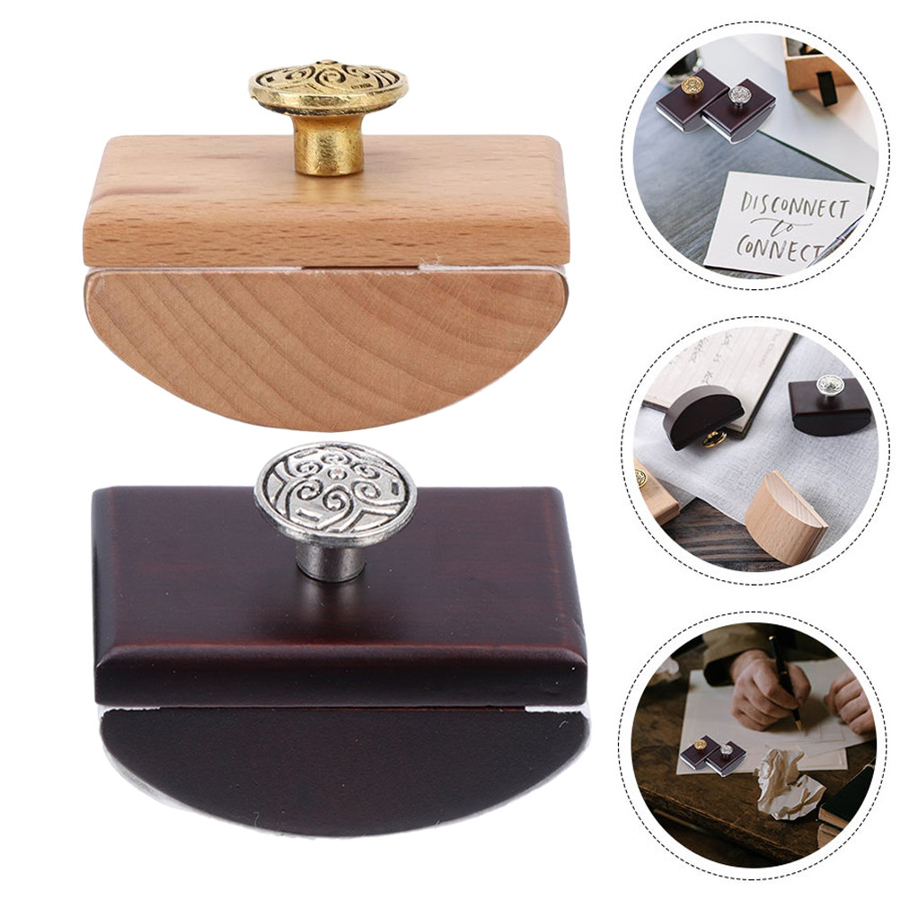 2Pcs Premium Wooden Rocker Blo - Ink Blotter Paper ulasan dan harga