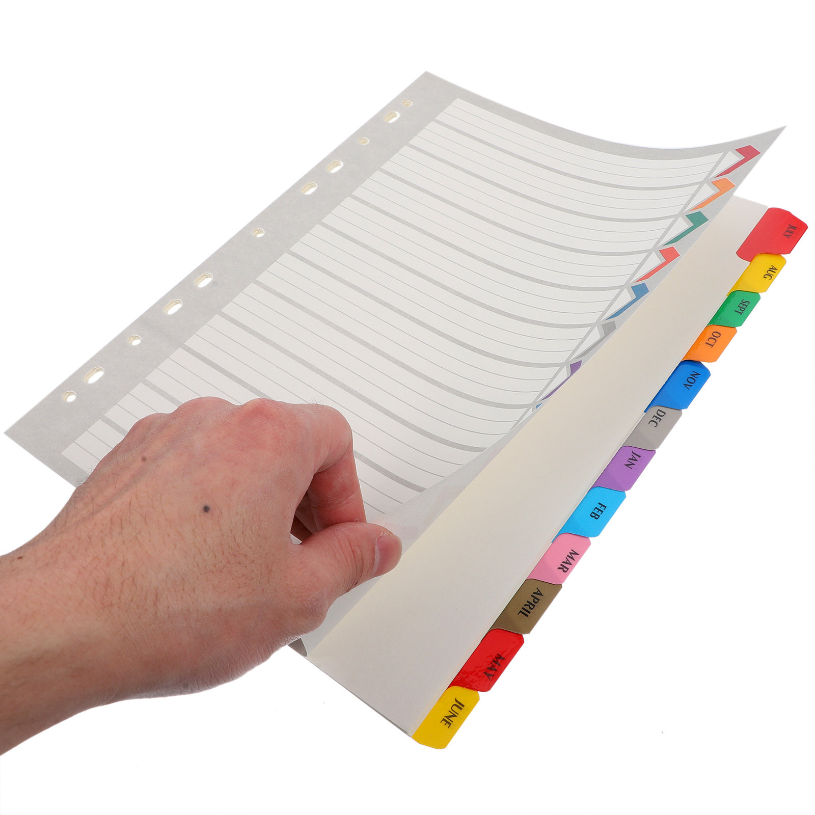 12Sheets Index Binder Dividers - Tab Divider A4 ulasan dan harga