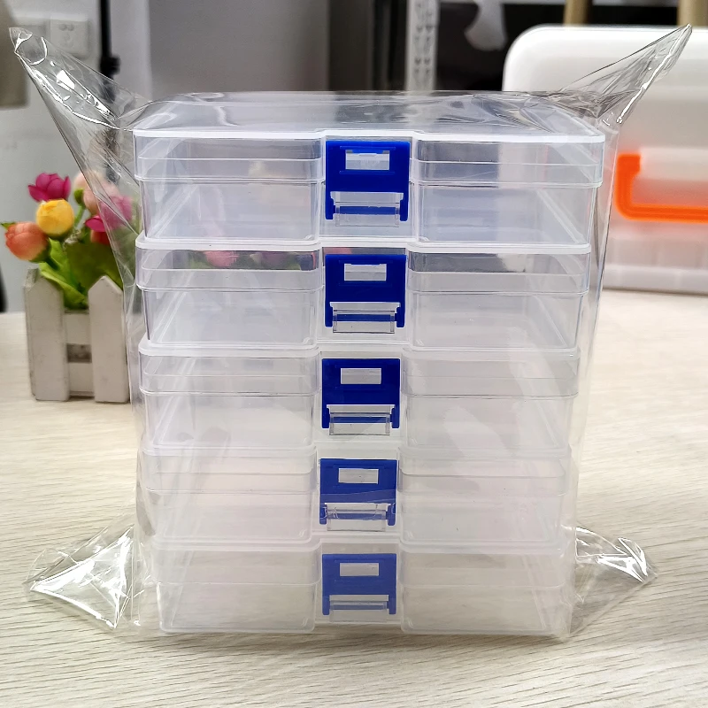 5 transparent plastic storage  - Card Index Box ulasan dan harga