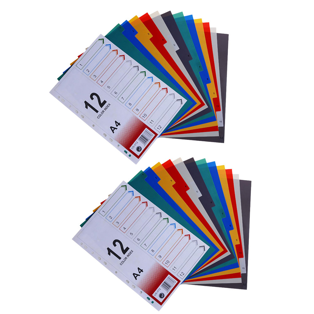 2Pcs Index Paper Refills Divid - Tab Divider A4 ulasan dan harga