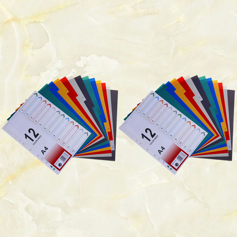 2Pcs Index Paper Refills Divid - Tab Divider A4 ulasan dan harga