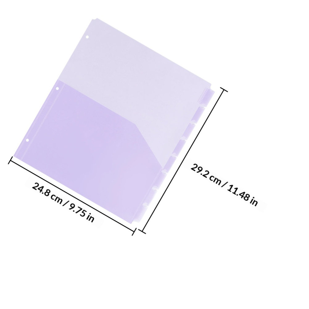2Sets A4 Plastic Binder Divide - Tab Divider A4 ulasan dan harga