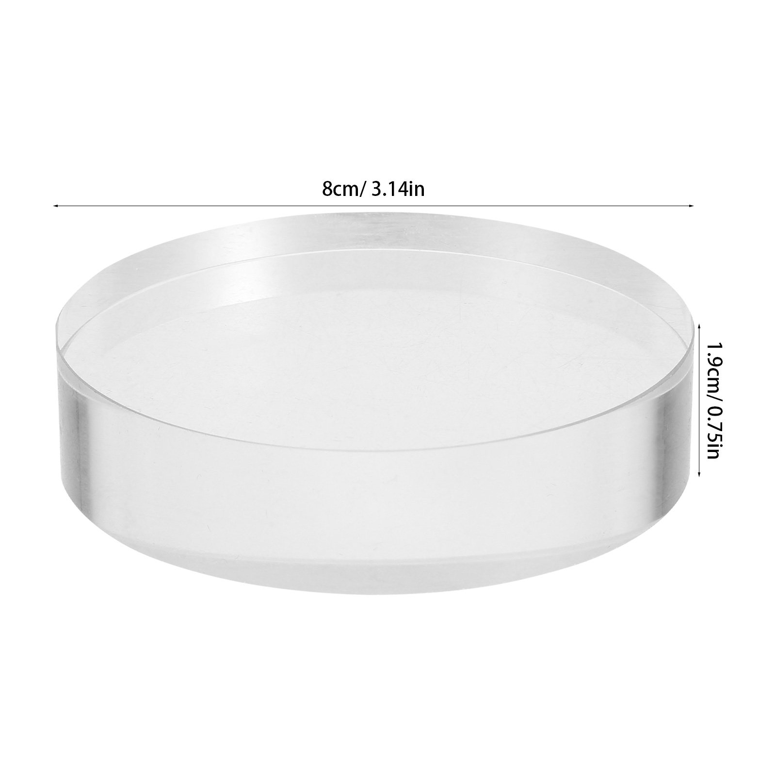 Transparent Clear Crystal Roun - Paper Weight Crystal ulasan dan harga