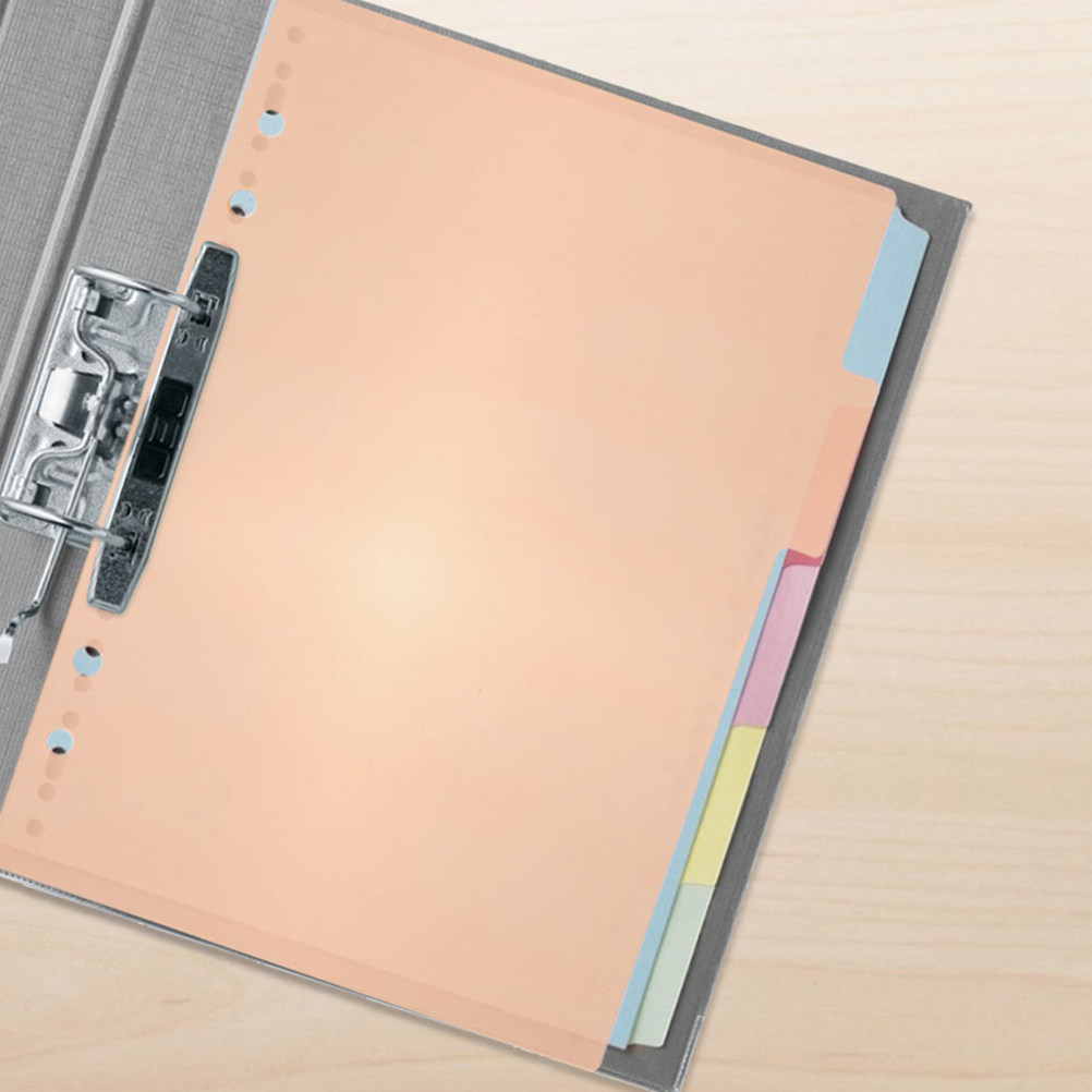 1Set Binder Dividers Plastic P - Tab Divider A4 ulasan dan harga