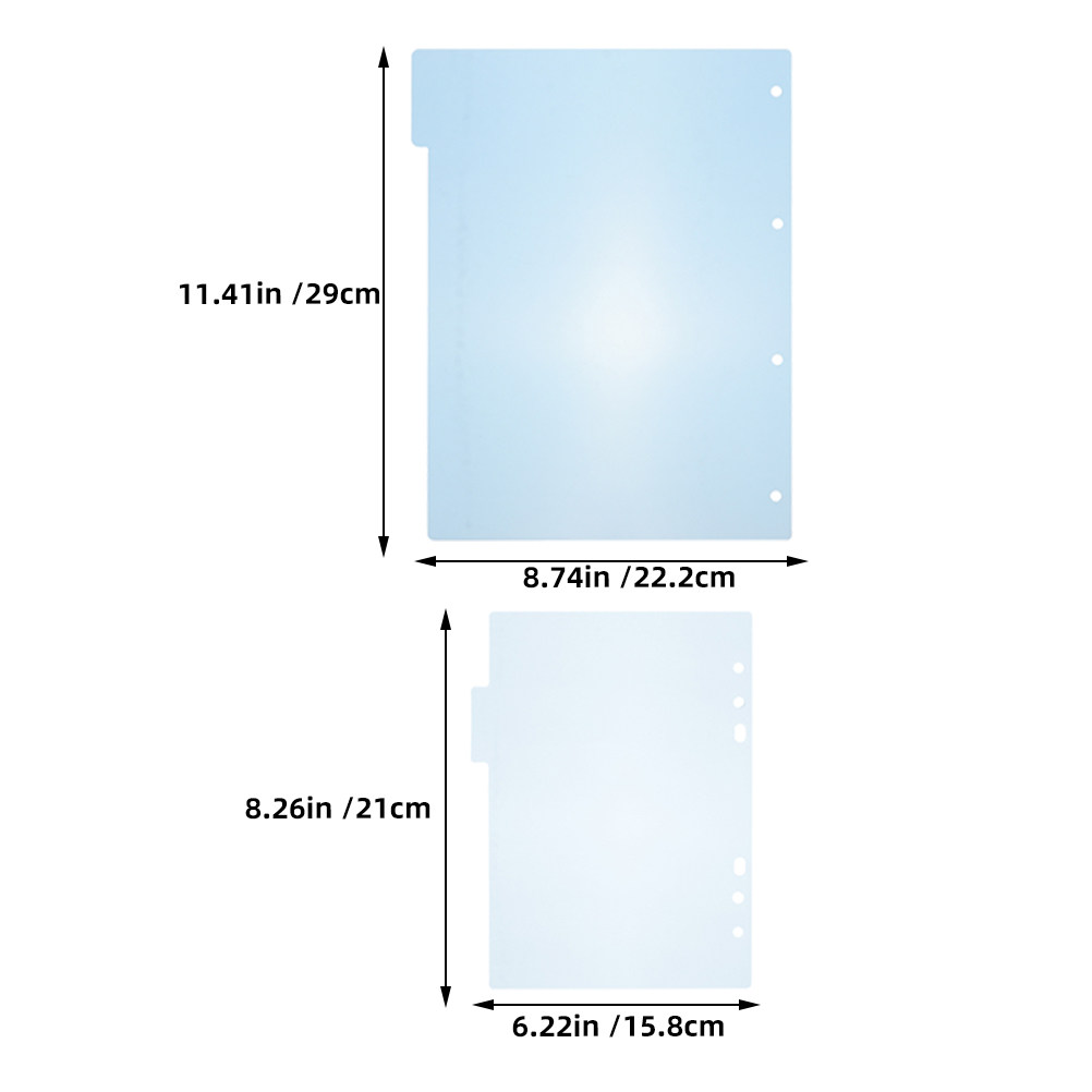 1Set Binder Dividers Plastic P - Tab Divider A4 ulasan dan harga