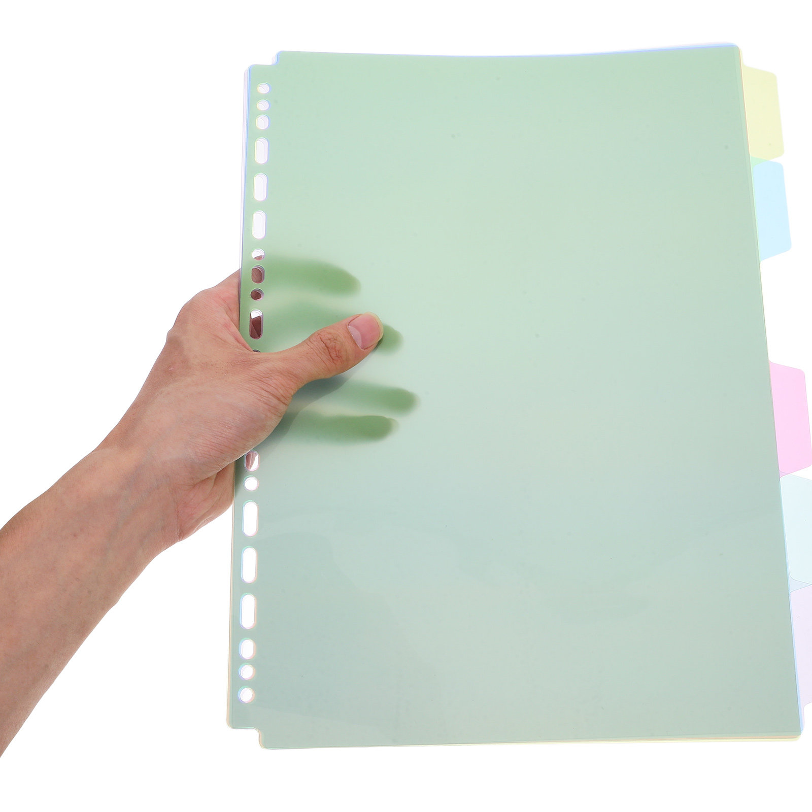 6Pcs Plastic Tabbed Binder Div - Tab Divider A4 ulasan dan harga
