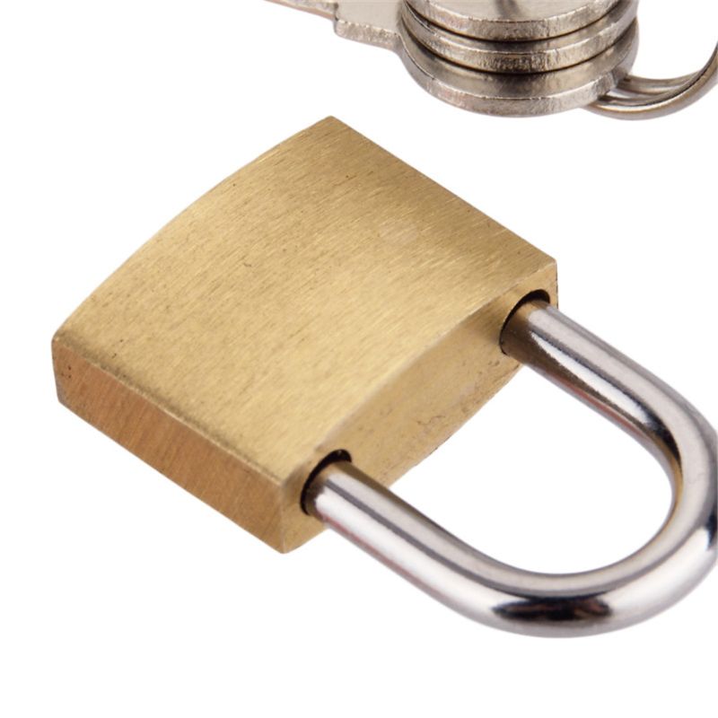 Brass Padlock with Keys, Small - Letter Opener Brass ulasan dan harga